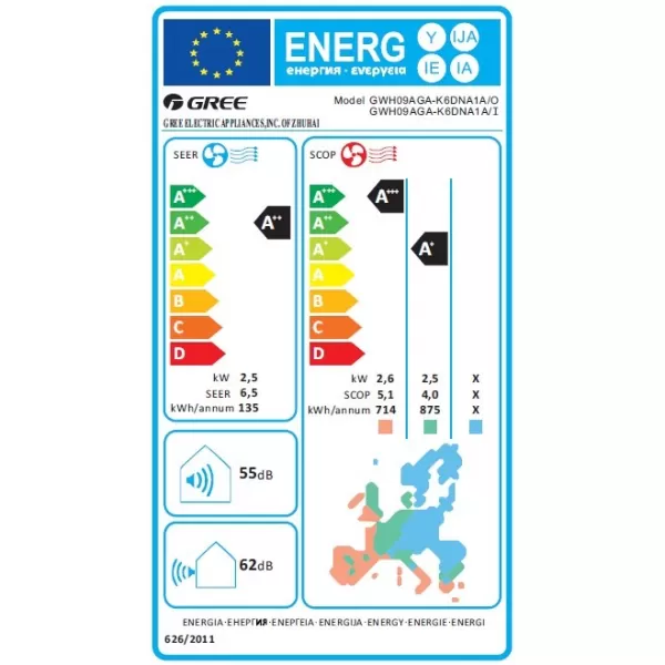 Κλιματιστικό Gree Pular GRC/GRCO-101QI / KPL-N5 9000 BTU