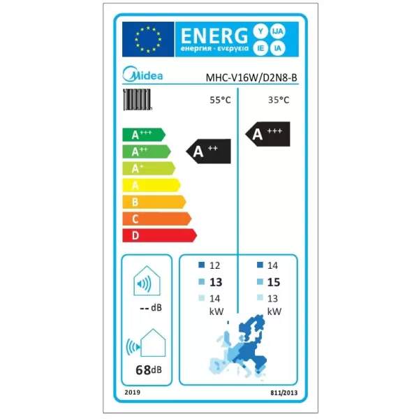 Midea M-Thermal Arctic Series MHC-V16W/D2N8-B Αντλία θερμότητας